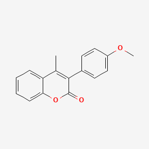 molecular formula C17H14O3 B2617778 3-(4-Methoxyphenyl)-4-methylchromen-2-one CAS No. 26087-09-2
