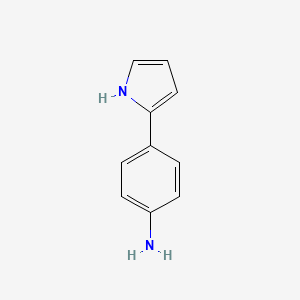 molecular formula C10H10N2 B2617865 4-(1H-pyrrol-2-yl)aniline CAS No. 134703-22-3