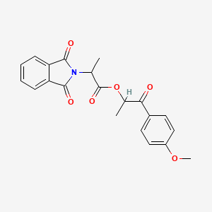 1-(4-Methoxyphenyl)-1-oxopropan-2-yl 2-(1,3-dioxoisoindolin-2-yl)propanoate