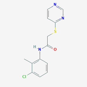 N-(3-chloro-2-methylphenyl)-2-(pyrimidin-4-ylthio)acetamide