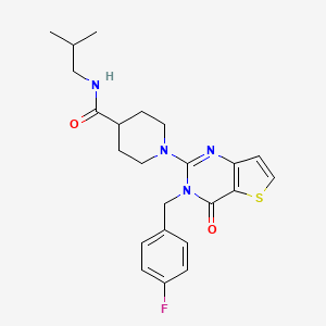 1-[(3-isopropyl-2-oxo-2,3-dihydro-1,3-benzothiazol-6-yl)sulfonyl]-N-pyridin-2-ylpiperidine-4-carboxamide