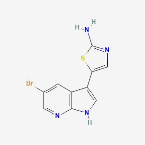 2-Thiazolamine, 5-(5-bromo-1H-pyrrolo[2,3-b]pyridin-3-yl)-