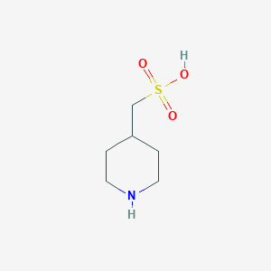 molecular formula C6H13NO3S B2618398 Piperidin-4-ylmethanesulfonic acid CAS No. 1896379-40-0