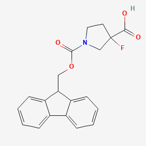 1-{[(9H-fluoren-9-yl)methoxy]carbonyl}-3-fluoropyrrolidine-3-carboxylic acid