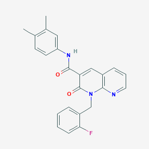 N-(3,4-dimethylphenyl)-1-(2-fluorobenzyl)-2-oxo-1,2-dihydro-1,8-naphthyridine-3-carboxamide