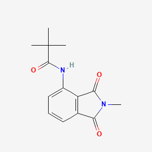 molecular formula C14H16N2O3 B2618591 N-(2-methyl-1,3-dioxoisoindolin-4-yl)pivalamide CAS No. 683231-63-2