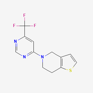 5-[6-(Trifluoromethyl)pyrimidin-4-yl]-6,7-dihydro-4H-thieno[3,2-c]pyridine