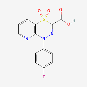 1-(4-fluorophenyl)-1H-pyrido[2,3-e][1,3,4]thiadiazine-3-carboxylic acid 4,4-dioxide