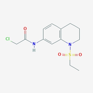 2-Chloro-N-(1-ethylsulfonyl-3,4-dihydro-2H-quinolin-7-yl)acetamide