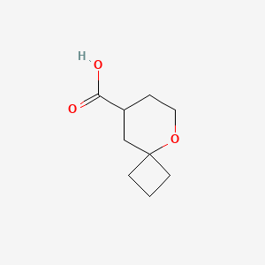 molecular formula C9H14O3 B2618624 5-Oxaspiro[3.5]nonane-8-carboxylic acid CAS No. 1468691-26-0