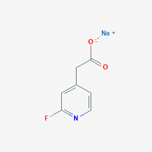 molecular formula C7H5FNNaO2 B2618692 Sodium 2-(2-fluoropyridin-4-yl)acetate CAS No. 1803584-28-2
