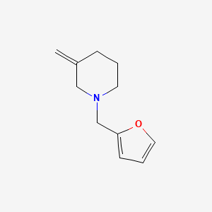 molecular formula C11H15NO B2618734 1-(Furan-2-ylmethyl)-3-methylenepiperidine CAS No. 1864543-67-8