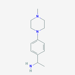 1-[4-(4-Methylpiperazin-1-yl)phenyl]ethan-1-amine