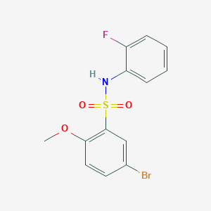 5-bromo-N-(2-fluorophenyl)-2-methoxybenzenesulfonamide