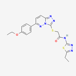 2-((6-(4-ethoxyphenyl)-[1,2,4]triazolo[4,3-b]pyridazin-3-yl)thio)-N-(5-ethyl-1,3,4-thiadiazol-2-yl)acetamide