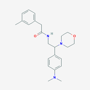 N-(2-(4-(dimethylamino)phenyl)-2-morpholinoethyl)-2-(m-tolyl)acetamide