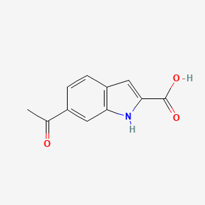 molecular formula C11H9NO3 B2618859 6-Acetyl-1h-indole-2-carboxylic acid CAS No. 81223-71-4