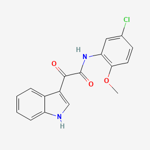 molecular formula C17H13ClN2O3 B2618883 N-(5-chloro-2-methoxyphenyl)-2-(1H-indol-3-yl)-2-oxoacetamide CAS No. 852367-92-1