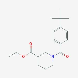 molecular formula C19H27NO3 B261889 Ethyl 1-(4-tert-butylbenzoyl)piperidine-3-carboxylate 