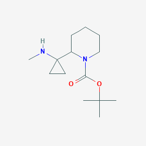 molecular formula C14H26N2O2 B2618894 tert-Butyl 2-(1-(methylamino)cyclopropyl)piperidine-1-carboxylate CAS No. 1785456-50-9