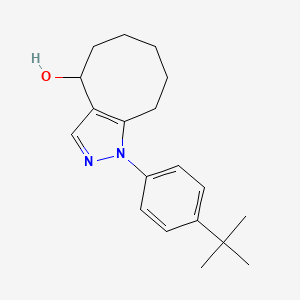 molecular formula C19H26N2O B2618909 1-(4-tert-butylphenyl)-1H,4H,5H,6H,7H,8H,9H-cycloocta[c]pyrazol-4-ol CAS No. 2415472-58-9