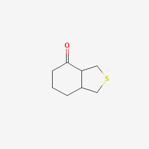 molecular formula C8H12OS B2618911 octahydro-2-benzothiophen-4-one CAS No. 115165-24-7