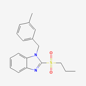 molecular formula C18H20N2O2S B2619022 1-(3-methylbenzyl)-2-(propylsulfonyl)-1H-benzo[d]imidazole CAS No. 886905-00-6