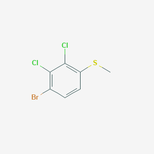 molecular formula C7H5BrCl2S B2619045 (4-Bromo-2,3-dichlorophenyl)(methyl)sulfane CAS No. 214283-19-9