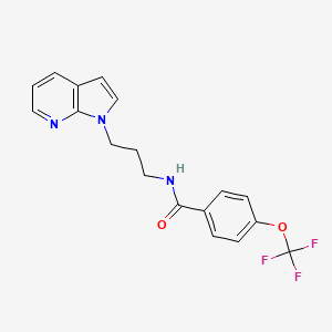 N-(3-(1H-pyrrolo[2,3-b]pyridin-1-yl)propyl)-4-(trifluoromethoxy)benzamide