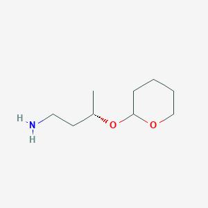 molecular formula C9H19NO2 B2619144 2-{[(2S)-4-aminobutan-2-yl]oxy}oxane CAS No. 1807940-19-7