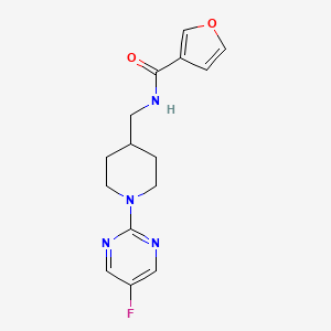 N-((1-(5-fluoropyrimidin-2-yl)piperidin-4-yl)methyl)furan-3-carboxamide