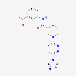 1-(6-(1H-imidazol-1-yl)pyridazin-3-yl)-N-(3-acetylphenyl)piperidine-3-carboxamide