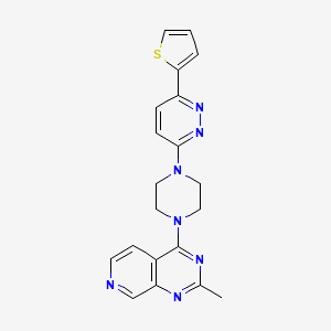 molecular formula C20H19N7S B2619184 3-(4-{2-Methylpyrido[3,4-d]pyrimidin-4-yl}piperazin-1-yl)-6-(thiophen-2-yl)pyridazine CAS No. 2380187-17-5