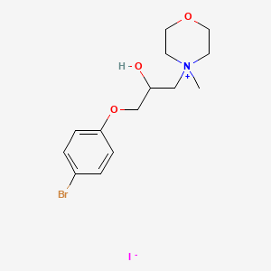 molecular formula C14H21BrINO3 B2619201 4-(3-(4-Bromophenoxy)-2-hydroxypropyl)-4-methylmorpholin-4-ium iodide CAS No. 1107060-72-9