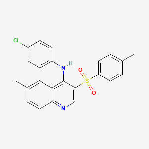 N-(4-chlorophenyl)-6-methyl-3-tosylquinolin-4-amine