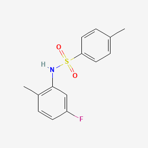 molecular formula C14H14FNO2S B2619321 N-(5-fluoro-2-methylphenyl)-4-methylbenzenesulfonamide CAS No. 876555-60-1