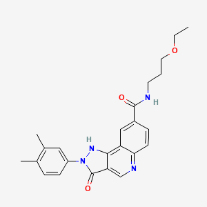 N-(3-chloro-4-methylphenyl)-3-(1H-1,2,4-triazol-1-ylmethyl)benzamide