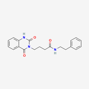 4-(2,4-dioxo-1,2-dihydroquinazolin-3(4H)-yl)-N-phenethylbutanamide