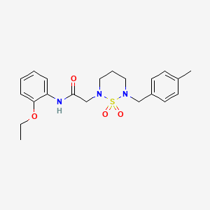 N-(2-ethoxyphenyl)-2-[6-(4-methylbenzyl)-1,1-dioxido-1,2,6-thiadiazinan-2-yl]acetamide
