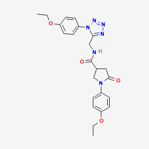 1-(4-ethoxyphenyl)-N-((1-(4-ethoxyphenyl)-1H-tetrazol-5-yl)methyl)-5-oxopyrrolidine-3-carboxamide