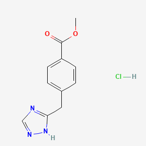 Methyl 4-(1H-1,2,4-triazol-5-ylmethyl)benzoate;hydrochloride