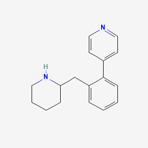 4-[2-(Piperidin-2-ylmethyl)phenyl]pyridine