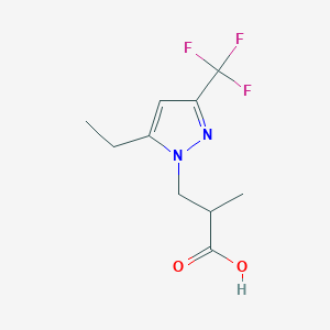 3-[5-ethyl-3-(trifluoromethyl)-1H-pyrazol-1-yl]-2-methylpropanoic acid
