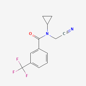 N-(cyanomethyl)-N-cyclopropyl-3-(trifluoromethyl)benzamide