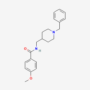 N-((1-benzylpiperidin-4-yl)methyl)-4-methoxybenzamide