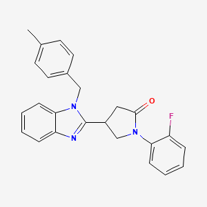 1-(2-fluorophenyl)-4-[1-(4-methylbenzyl)-1H-benzimidazol-2-yl]pyrrolidin-2-one
