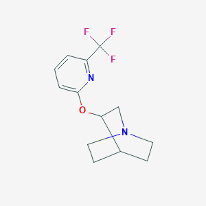 3-{[6-(Trifluoromethyl)pyridin-2-yl]oxy}-1-azabicyclo[2.2.2]octane