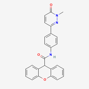 N-(4-(1-methyl-6-oxo-1,6-dihydropyridazin-3-yl)phenyl)-9H-xanthene-9-carboxamide