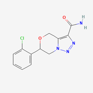 6-(2-chlorophenyl)-6,7-dihydro-4H-[1,2,3]triazolo[5,1-c][1,4]oxazine-3-carboxamide