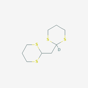 molecular formula C9H16S4 B026194 Bis(1,3-dithian-2-yl)methane-d CAS No. 31401-53-3